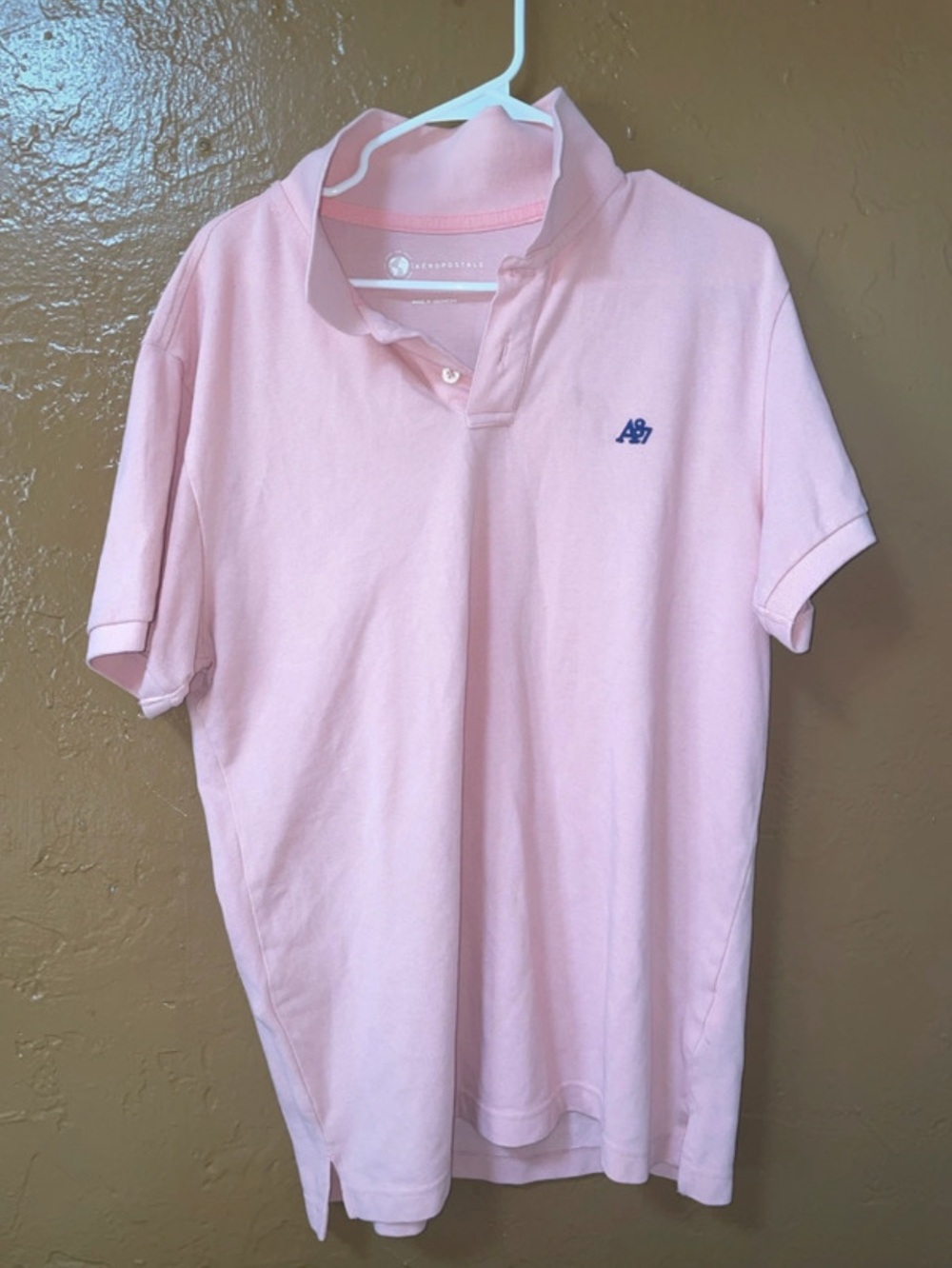 Aeropostale Pink Polo Shirt size XL